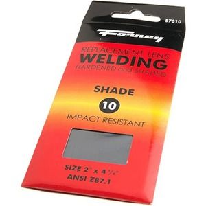 Forney #57010 Replacement Welding Lens; Shade 10; 4-1/4" x 2"; NIP